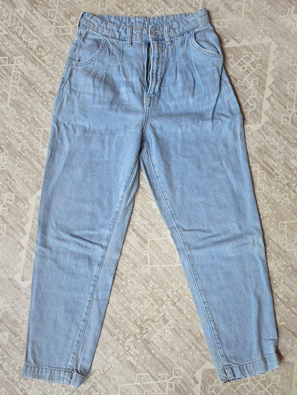 H&M 100% Cotton Ultra High Waist Mom Jeans